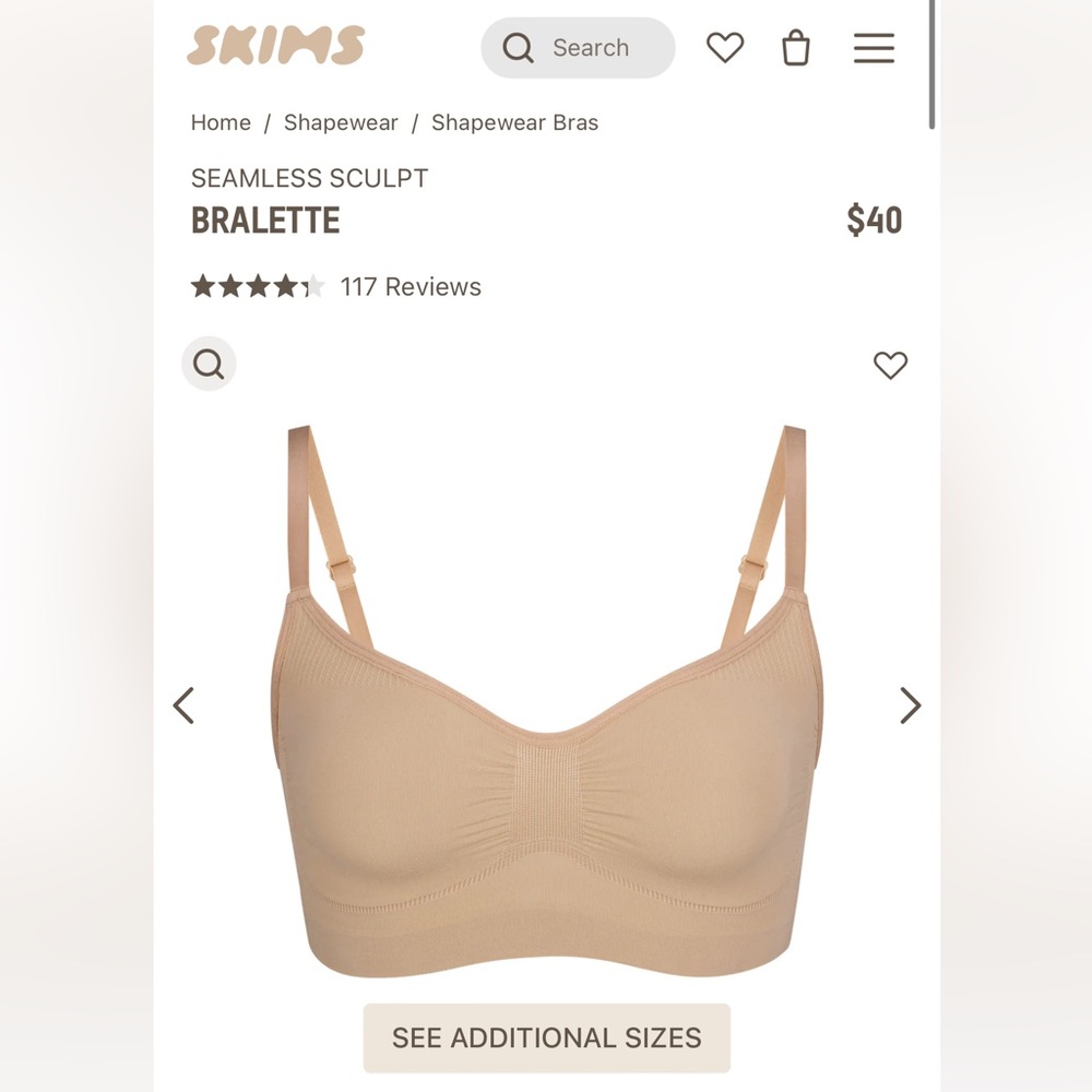SKIMS SEAMLESS SCULPT BRALETTE